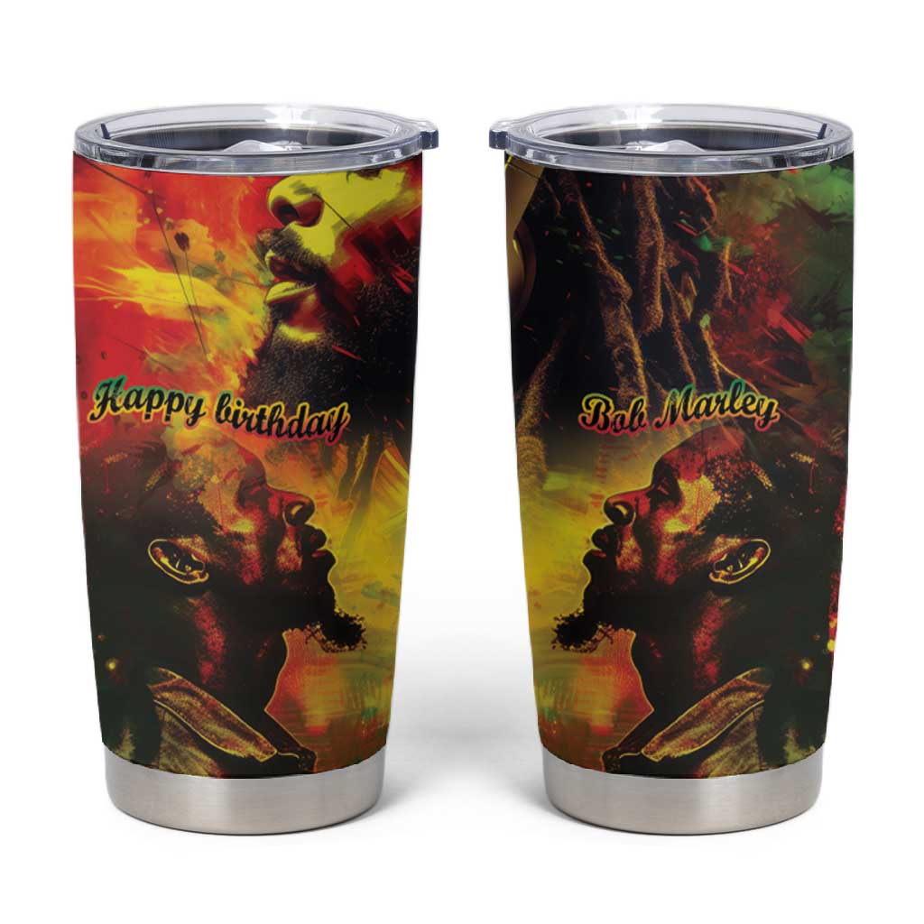 Happy Birthday King of Reggae Tumbler Cup LT9