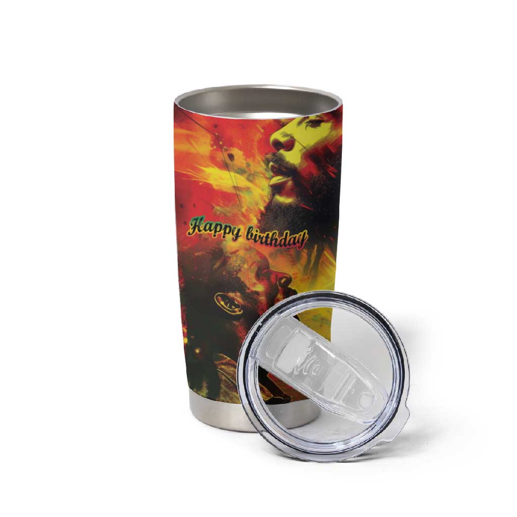Happy Birthday King of Reggae Tumbler Cup LT9