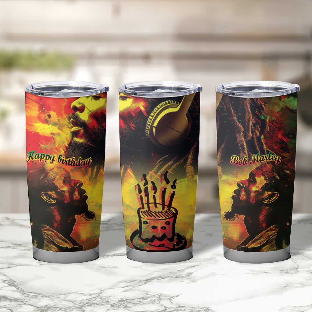 Happy Birthday King of Reggae Tumbler Cup LT9