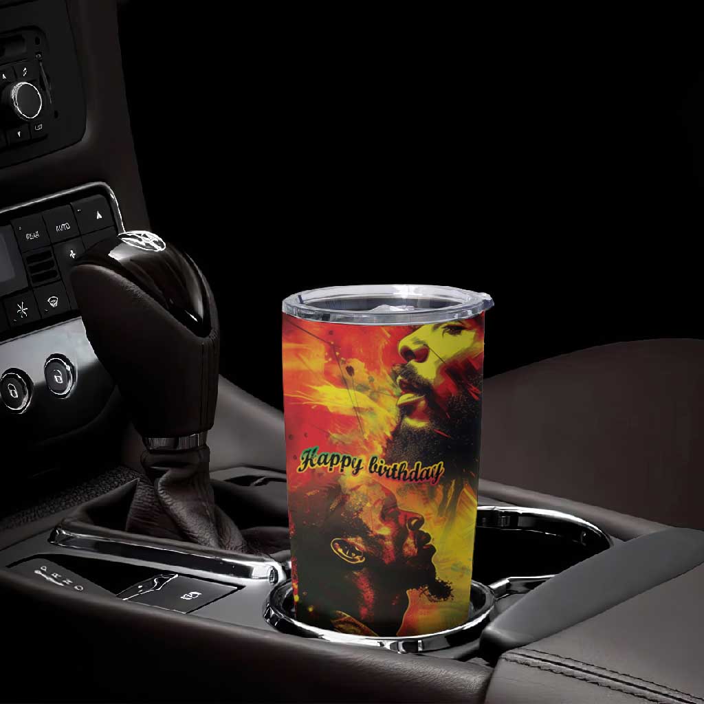 Happy Birthday King of Reggae Tumbler Cup LT9