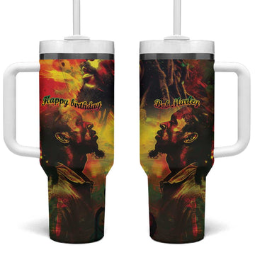 Happy Birthday King of Reggae Tumbler With Handle LT9