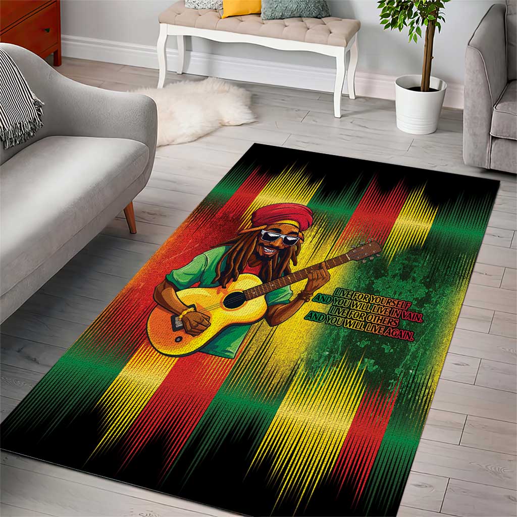 Honoring Reggae Legend Bob Birthday Area Rug LT9