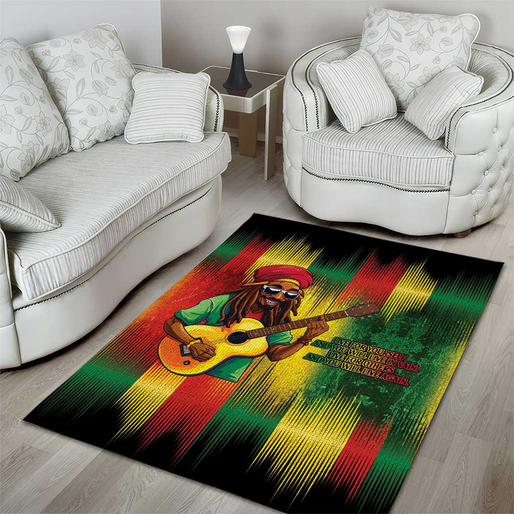 Honoring Reggae Legend Bob Birthday Area Rug LT9
