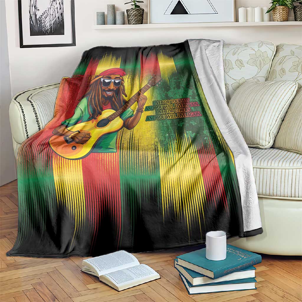 Honoring Reggae Legend Bob Birthday Blanket LT9