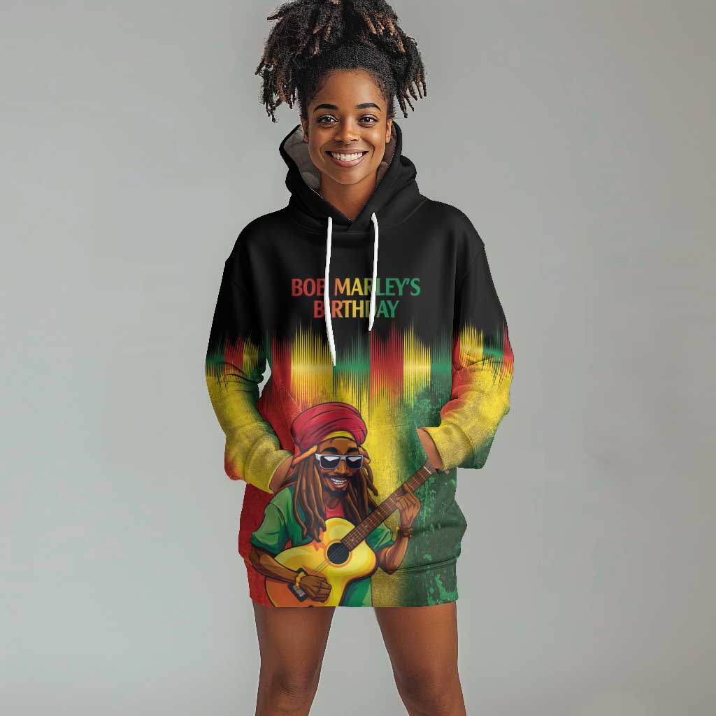 Honoring Reggae Legend Bob Birthday Hoodie Dress LT9