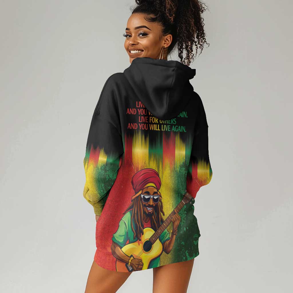 Honoring Reggae Legend Bob Birthday Hoodie Dress LT9