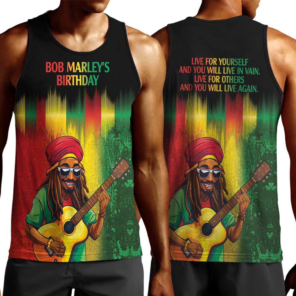 Honoring Reggae Legend Bob Birthday Men Tank Top LT9