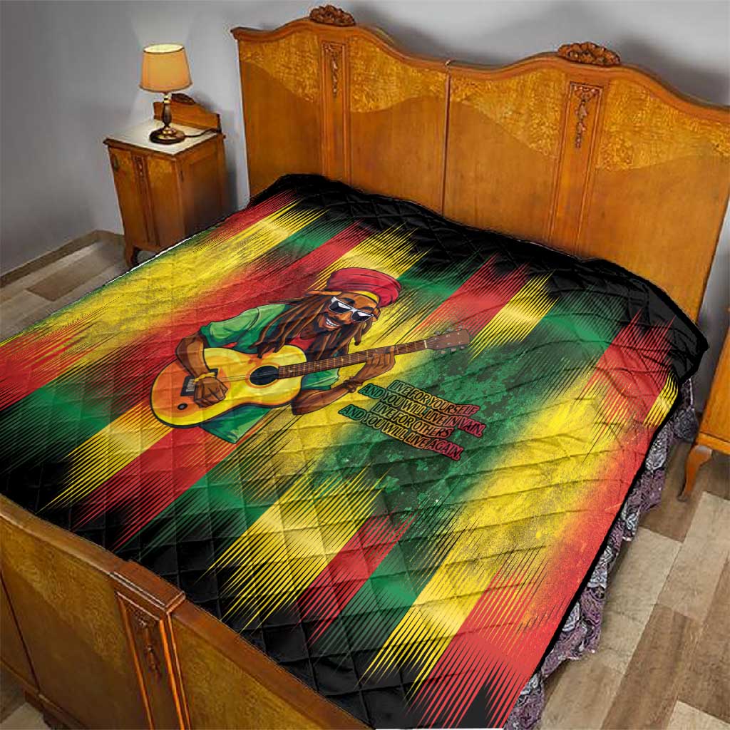 Honoring Reggae Legend Bob Birthday Quilt LT9