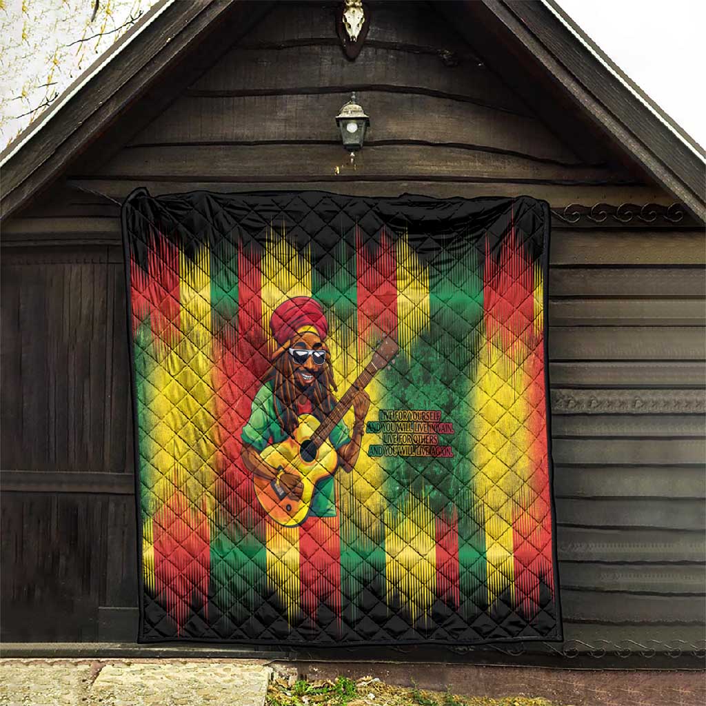 Honoring Reggae Legend Bob Birthday Quilt LT9