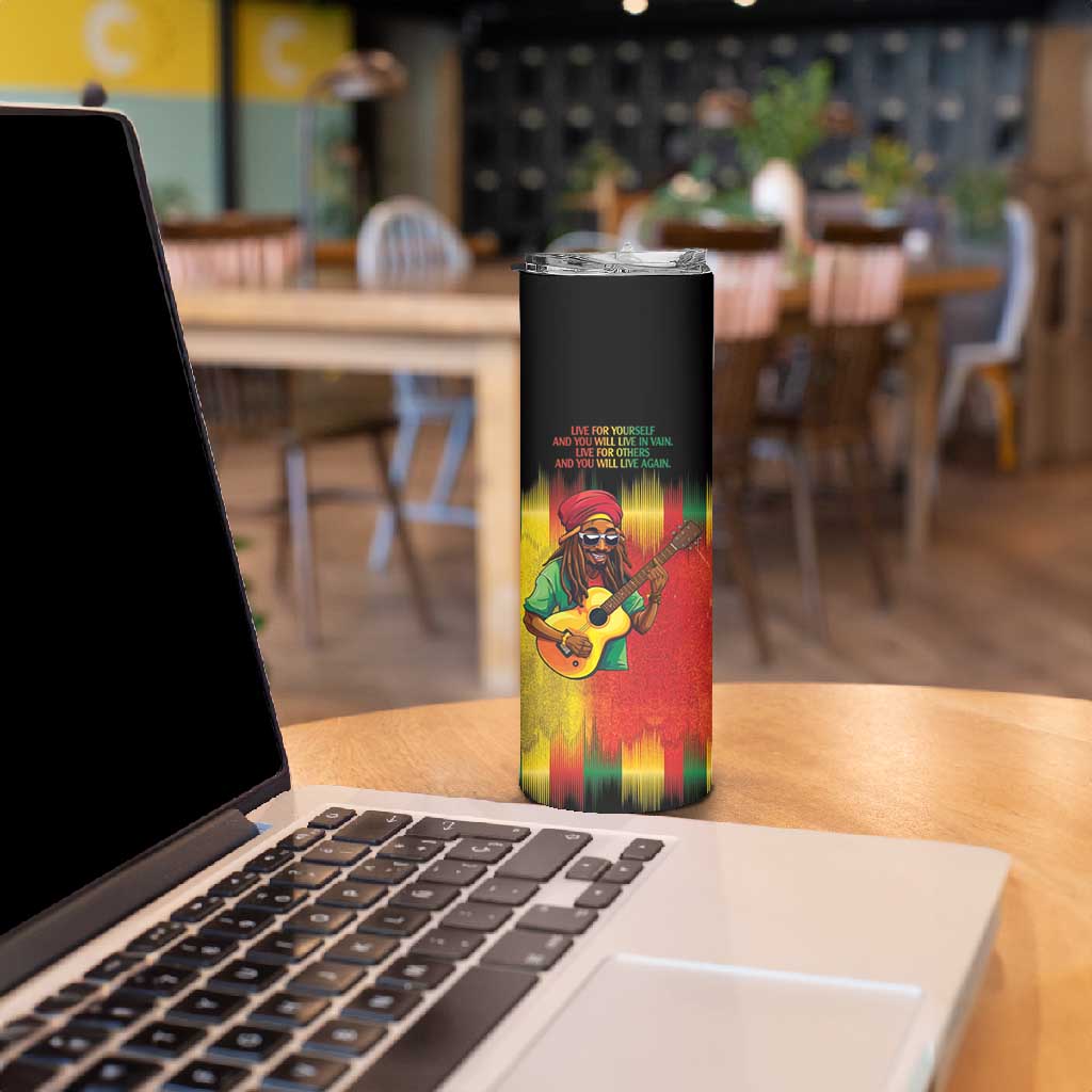 Honoring Reggae Legend Bob Birthday Skinny Tumbler LT9
