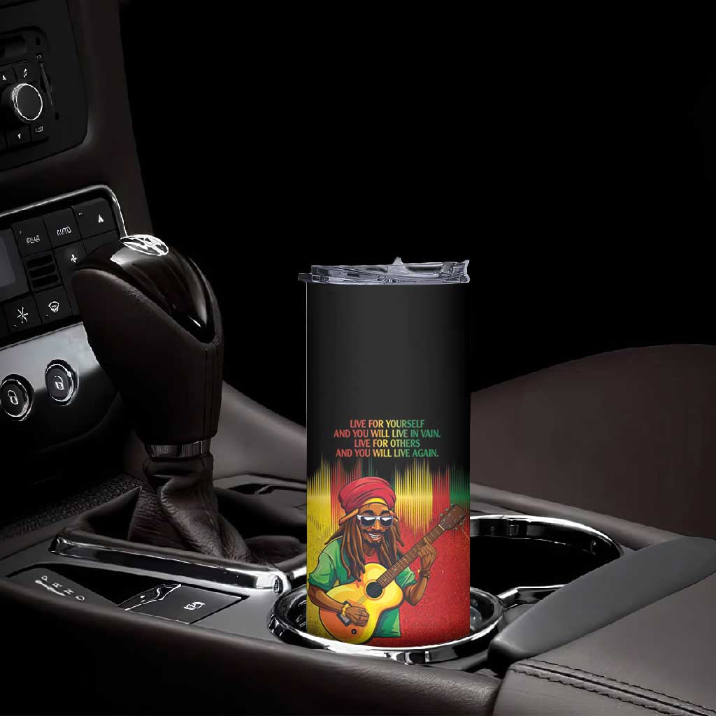 Honoring Reggae Legend Bob Birthday Skinny Tumbler LT9