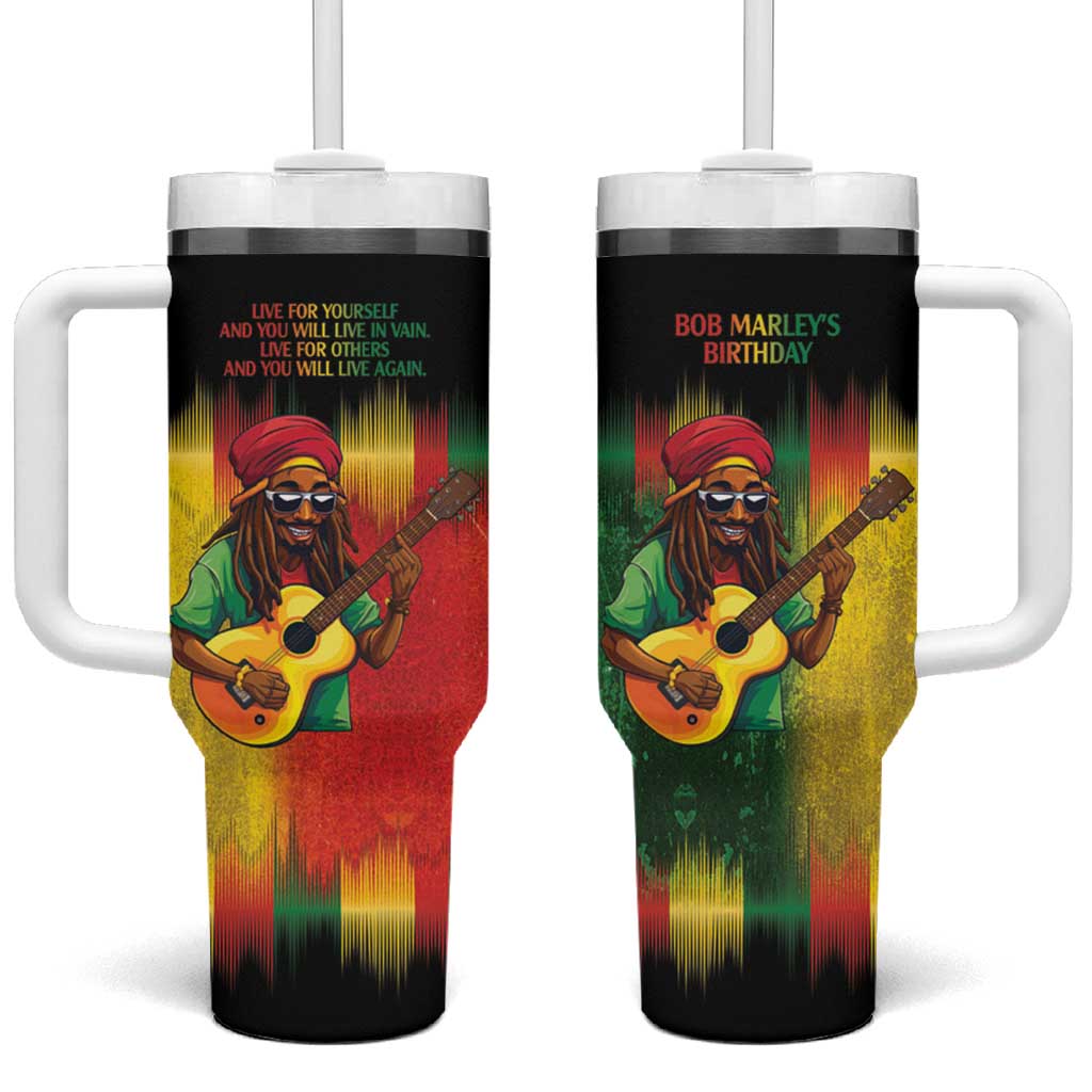 Honoring Reggae Legend Bob Birthday Tumbler With Handle LT9