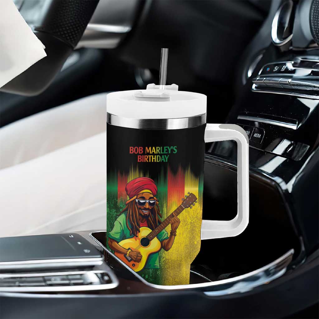 Honoring Reggae Legend Bob Birthday Tumbler With Handle LT9