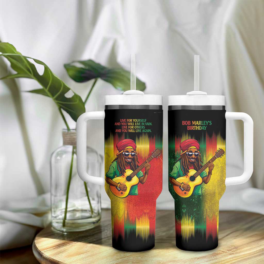 Honoring Reggae Legend Bob Birthday Tumbler With Handle LT9