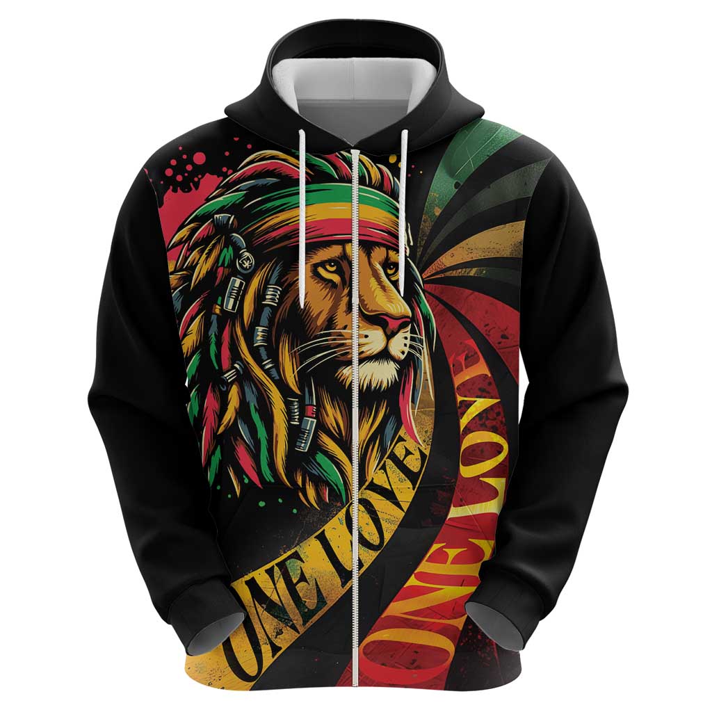 Jamaica Rastafarian Lion One Love Hoodie LT9
