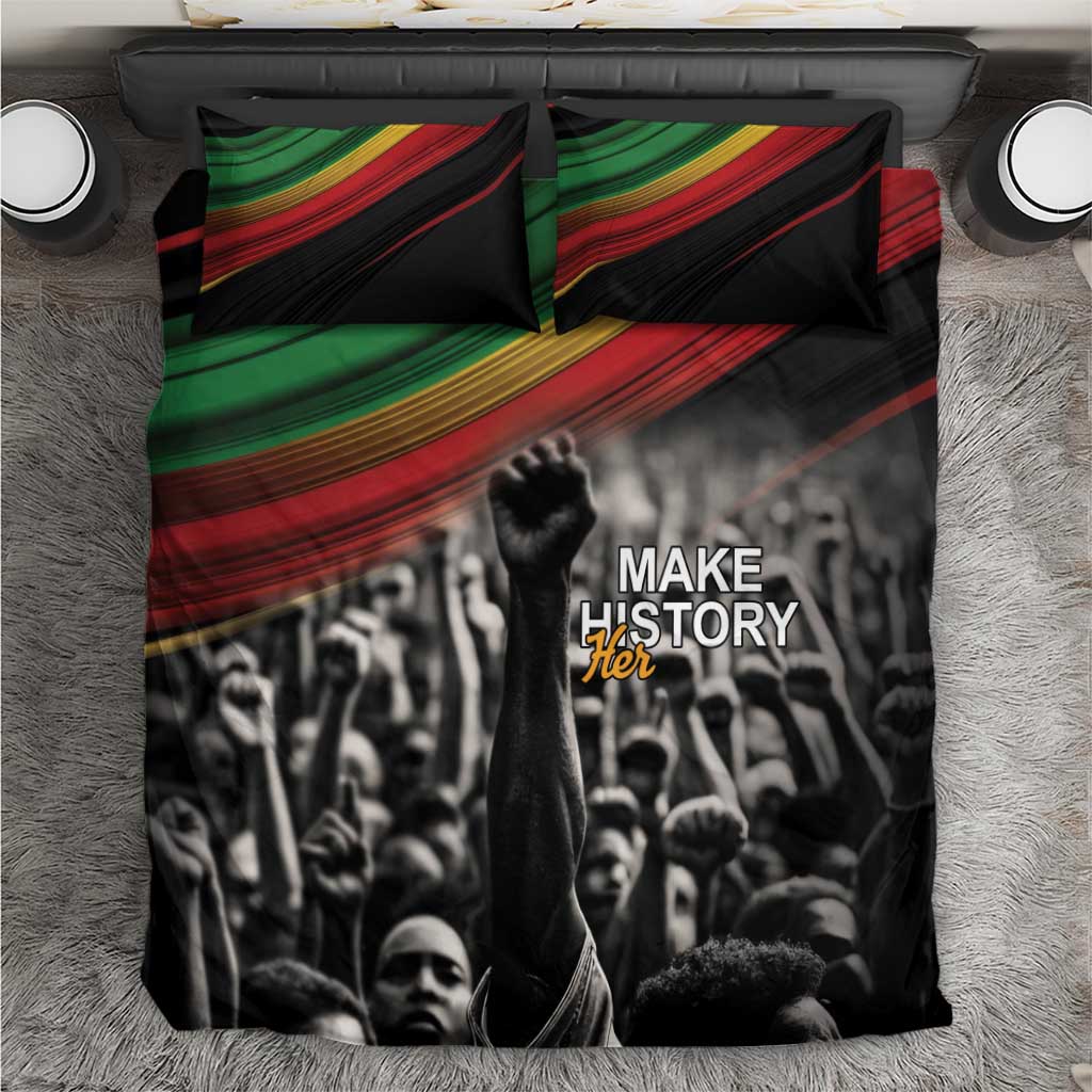 African-American History Month Bedding Set Black Power Hand Make His-Herstories LT9