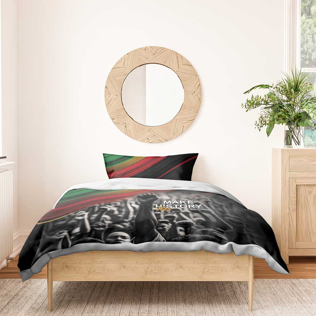 African-American History Month Bedding Set Black Power Hand Make His-Herstories LT9