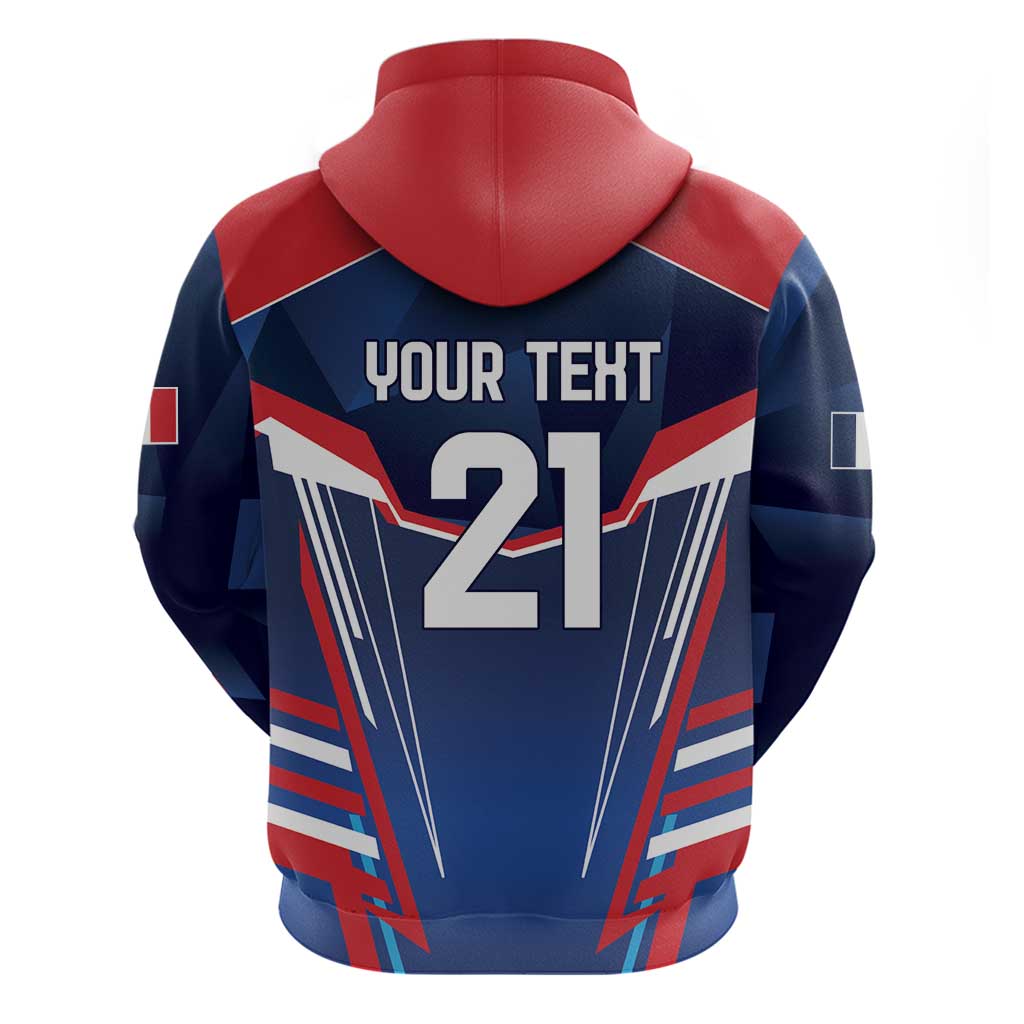 France Rugby Custom Hoodie Coq Gaulois Never Less Than Everything LT9