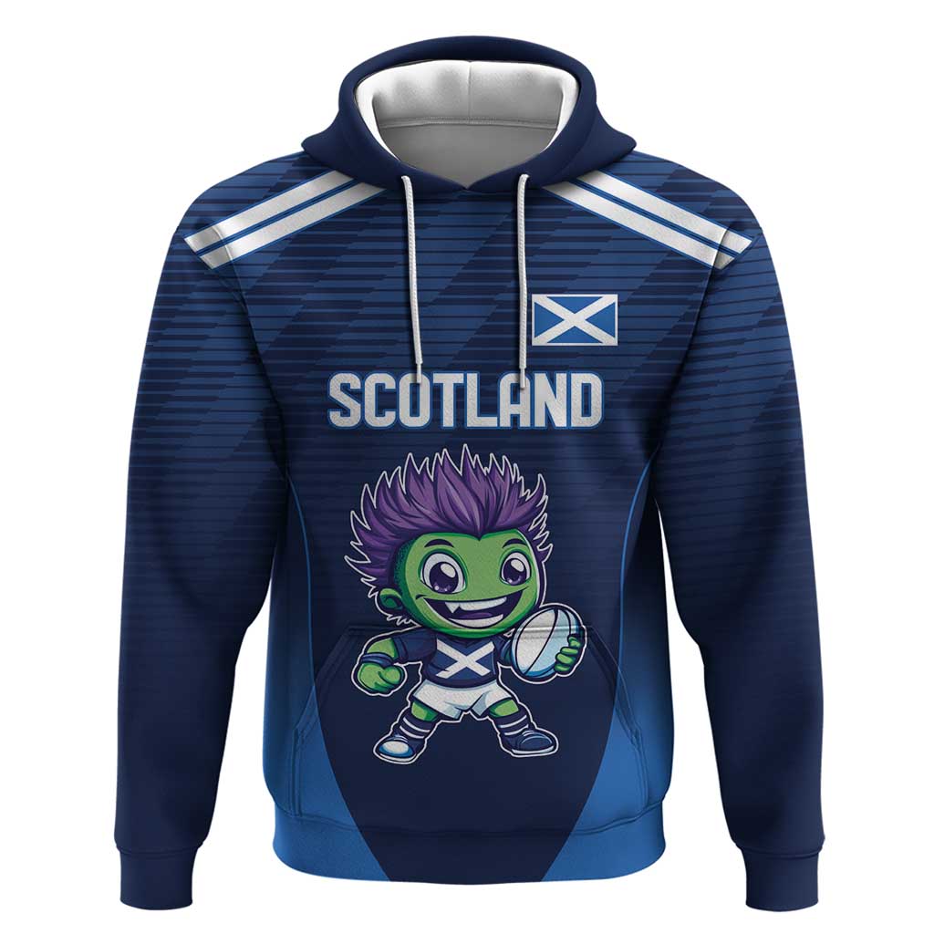 Scotland Rugby Custom Hoodie Thistle Mascot Go Scottish! LT9