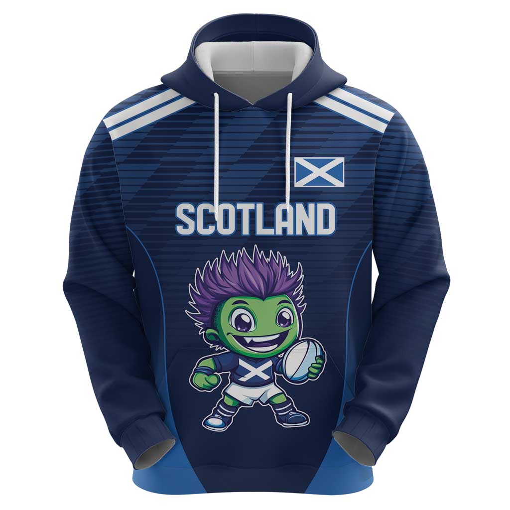 Scotland Rugby Custom Hoodie Thistle Mascot Go Scottish! LT9