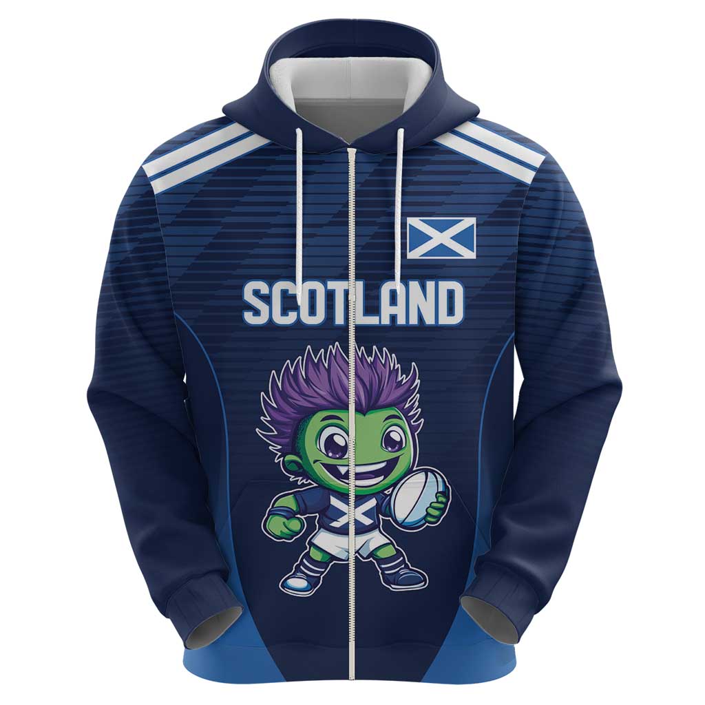 Scotland Rugby Custom Hoodie Thistle Mascot Go Scottish! LT9
