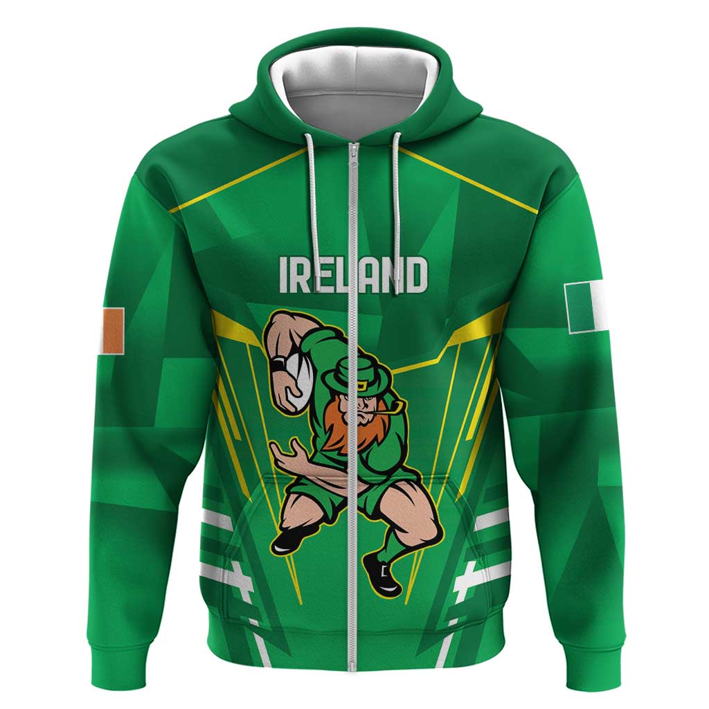 Ireland Rugby Custom Hoodie Irish Warrior Mascot Go Shamrock LT9