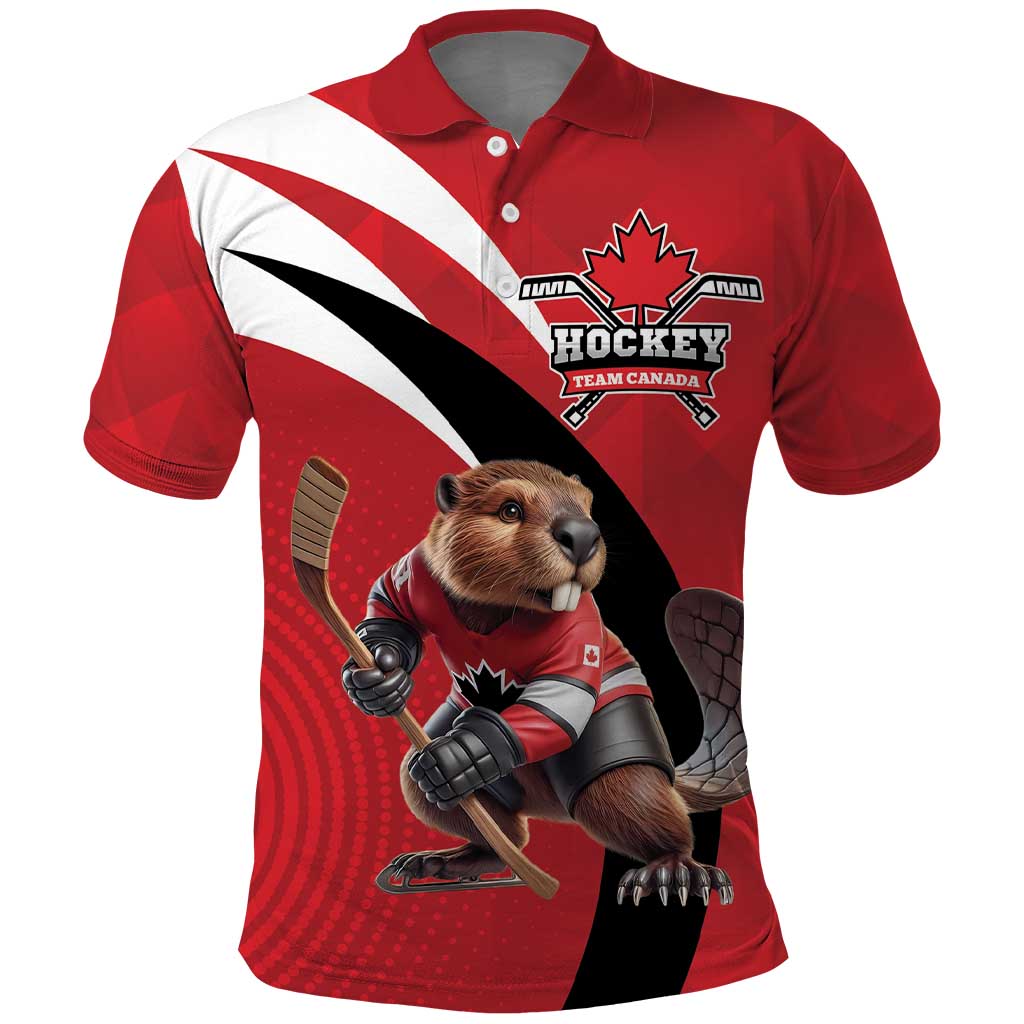 Canada Hockey Custom Polo Shirt Go Champion 4 Nations LT9