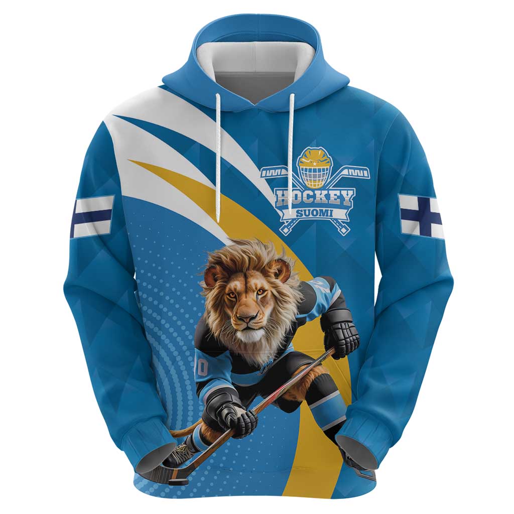 Finland Leijonat Hockey Custom Hoodie Suomen Jaakiekkoliitto 4 Nations LT9