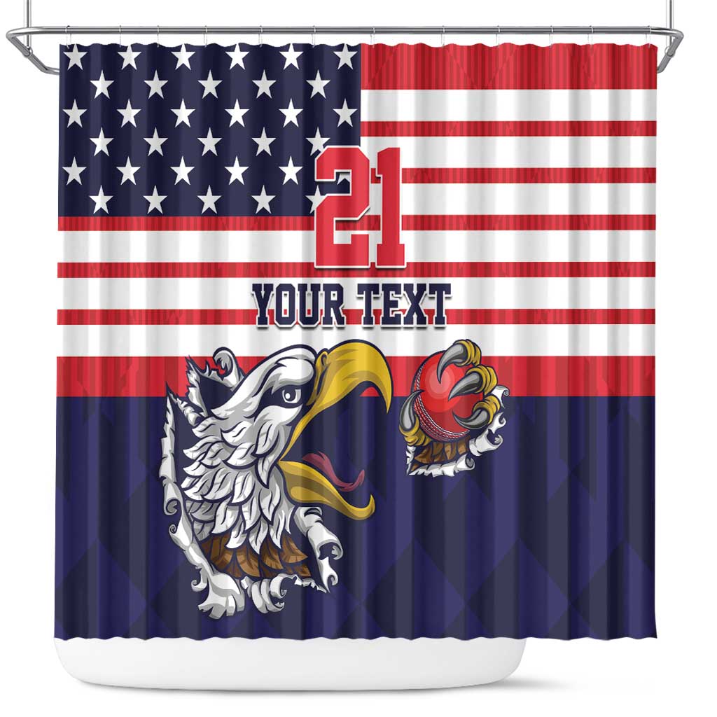 United States Cricket Custom Shower Curtain One For All LT9