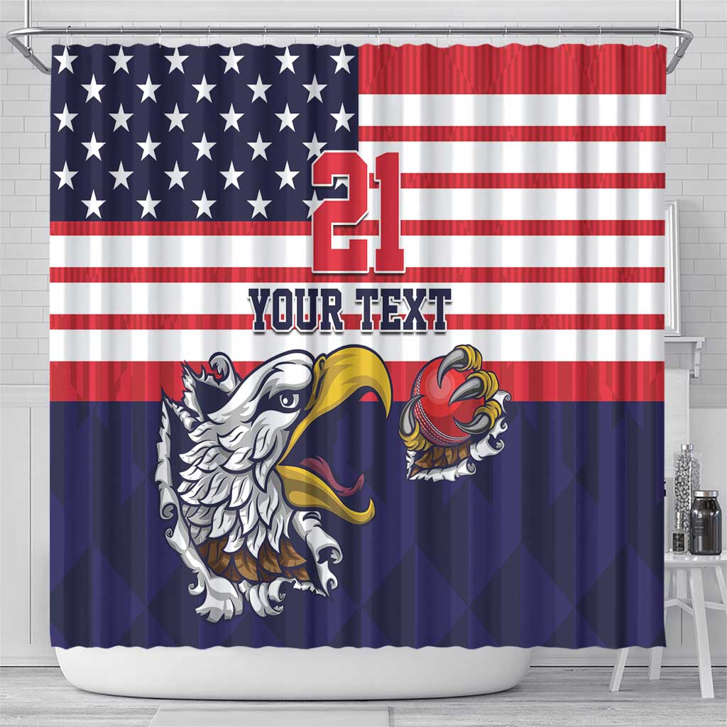 United States Cricket Custom Shower Curtain One For All LT9