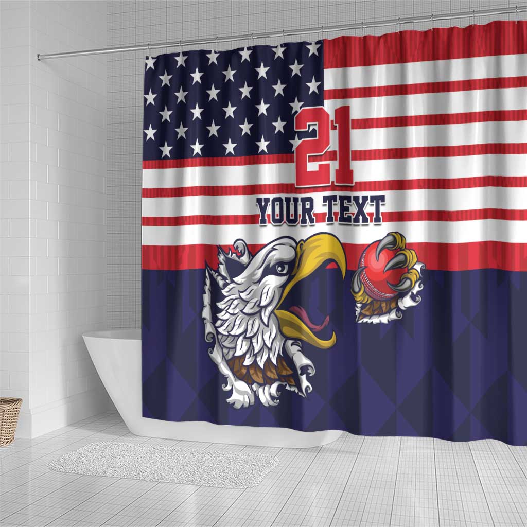 United States Cricket Custom Shower Curtain One For All LT9