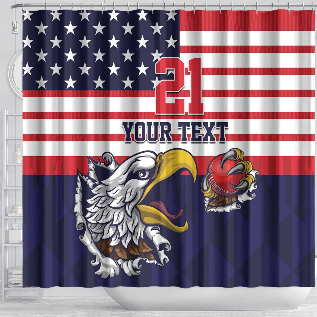 United States Cricket Custom Shower Curtain One For All LT9