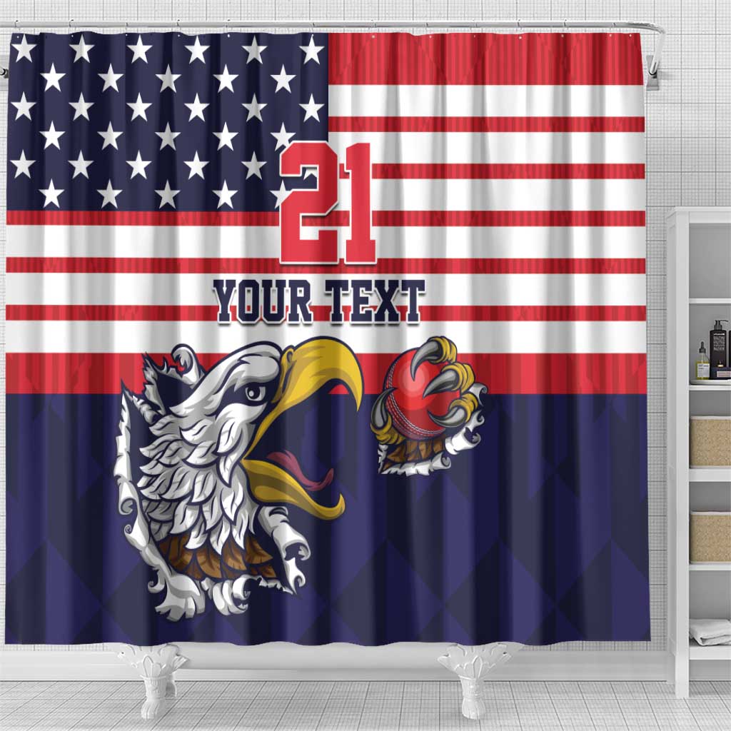 United States Cricket Custom Shower Curtain One For All LT9