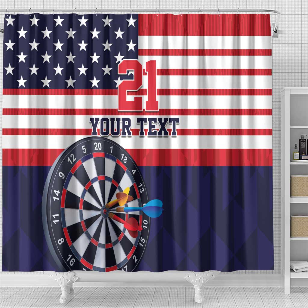 United States Dart Custom Shower Curtain One For All LT9