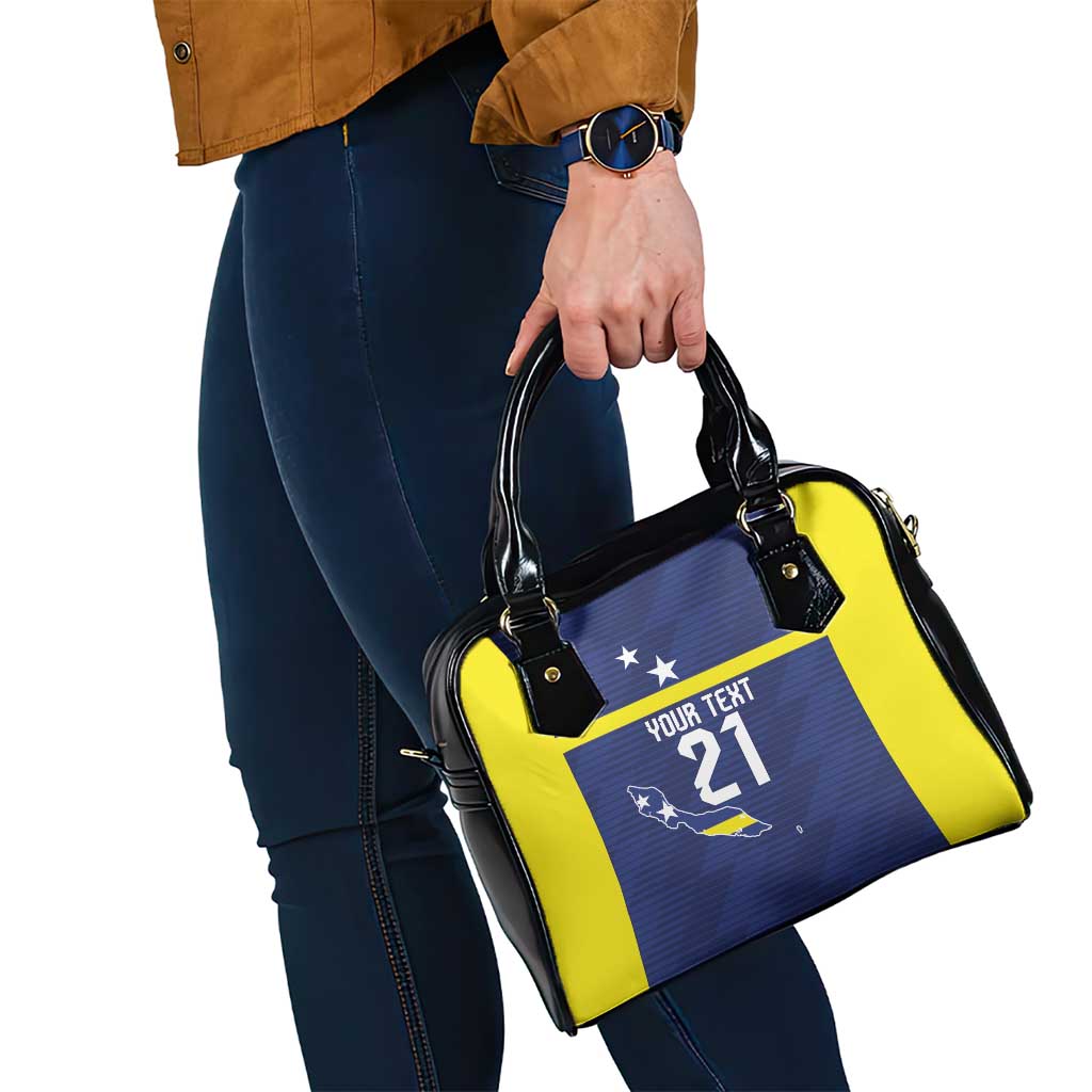 Personalized Curacao Sailboat Shoulder Handbag Tropical Beach Sunset LT9