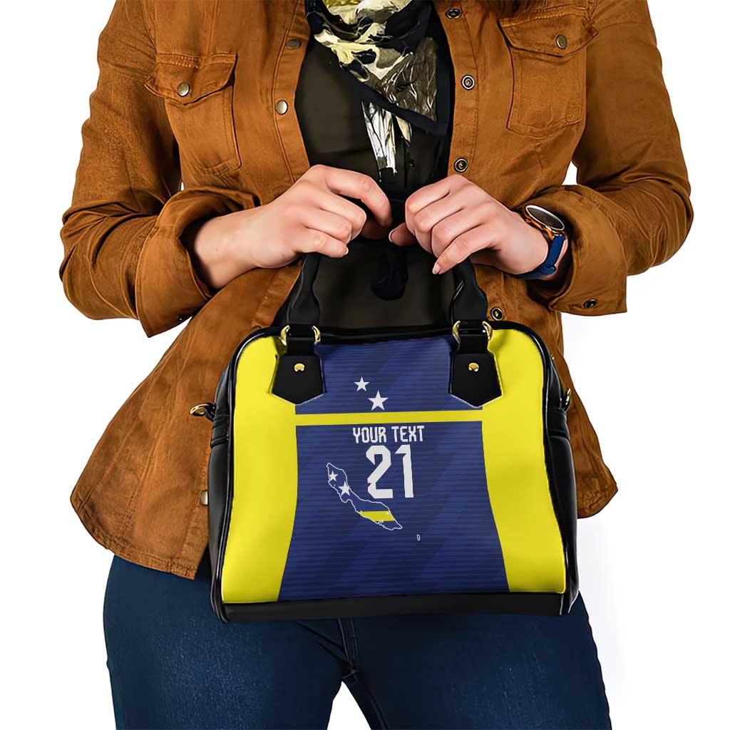 Personalized Curacao Sailboat Shoulder Handbag Tropical Beach Sunset LT9