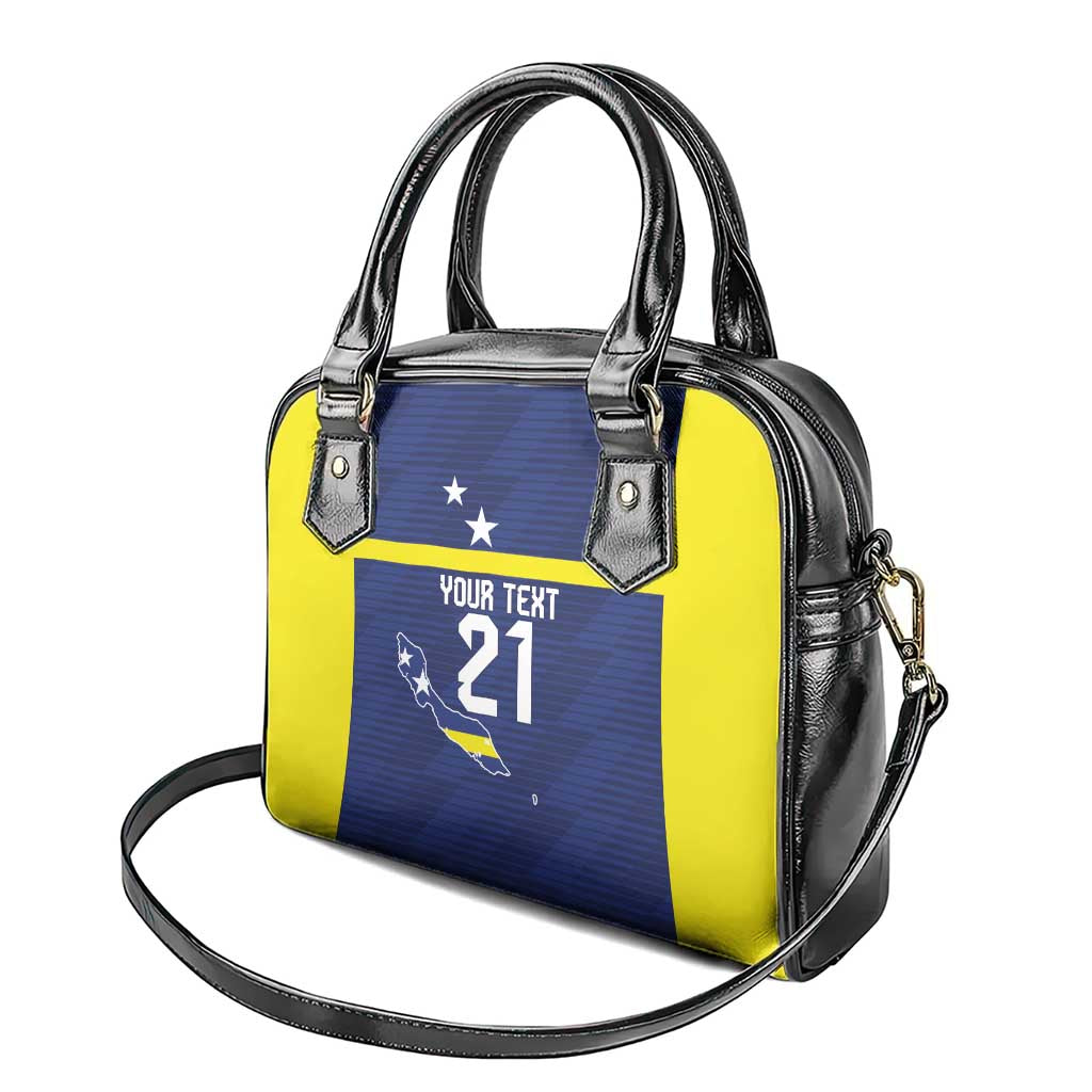 Personalized Curacao Sailboat Shoulder Handbag Tropical Beach Sunset LT9