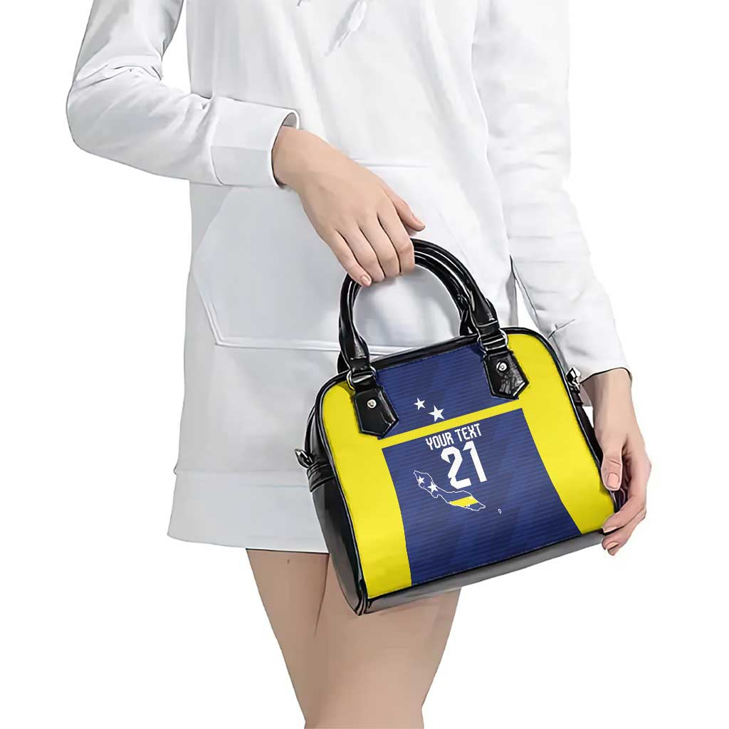Personalized Curacao Sailboat Shoulder Handbag Tropical Beach Sunset LT9