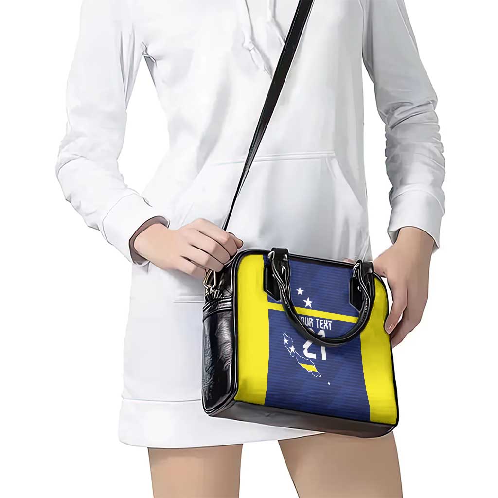 Personalized Curacao Sailboat Shoulder Handbag Tropical Beach Sunset LT9