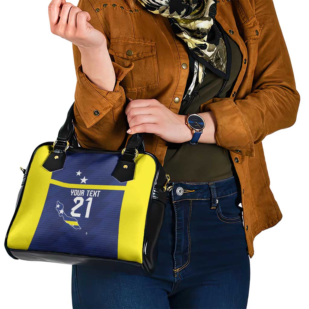 Personalized Curacao Sailboat Shoulder Handbag Tropical Beach Sunset LT9