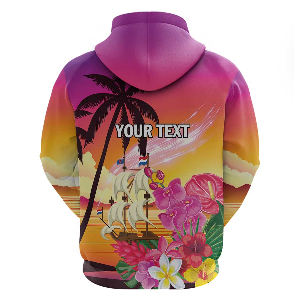 Curacao Football Custom Hoodie Come On La Familia Azul LT9