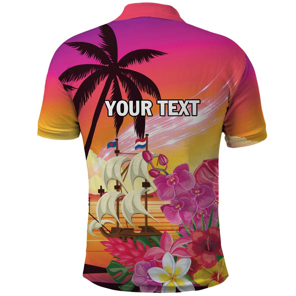 Curacao Football Custom Polo Shirt Come On La Familia Azul LT9