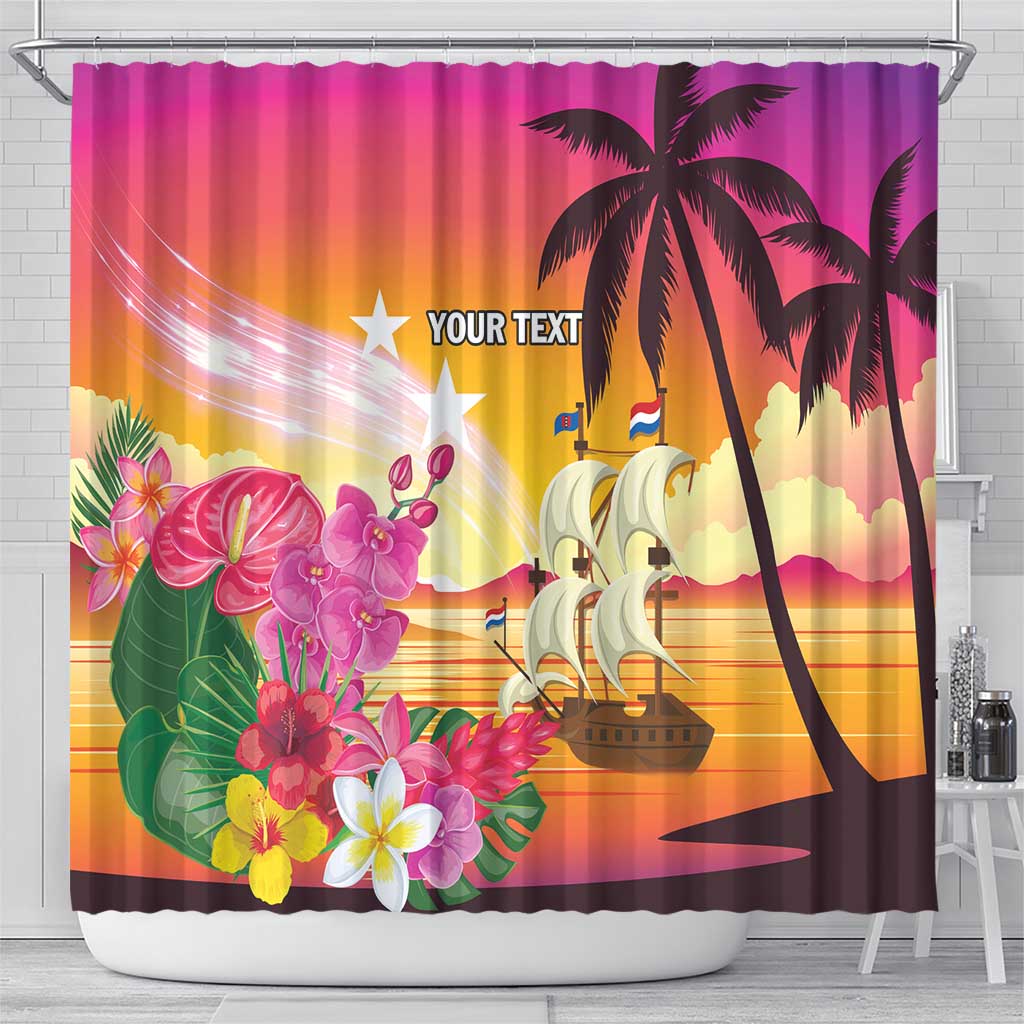 Curacao Football Custom Shower Curtain Come On La Familia Azul LT9