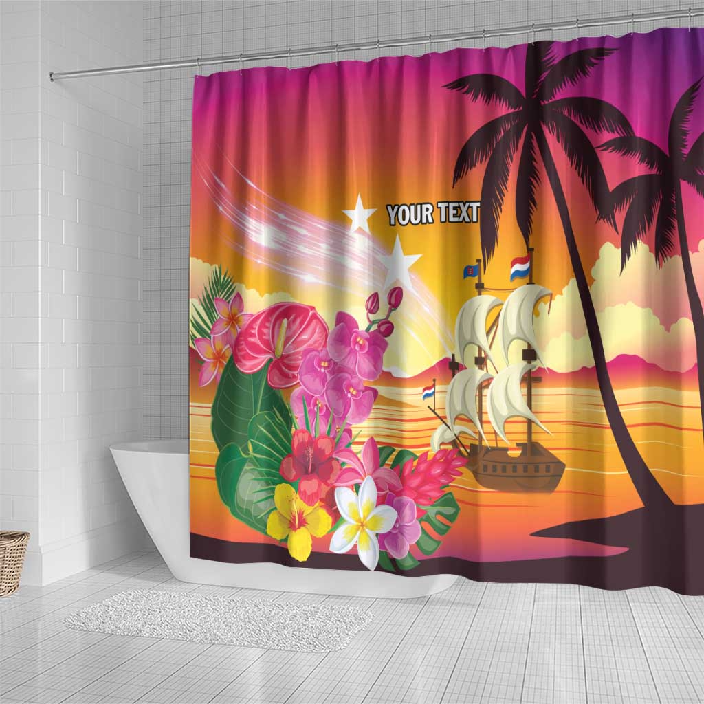 Curacao Football Custom Shower Curtain Come On La Familia Azul LT9
