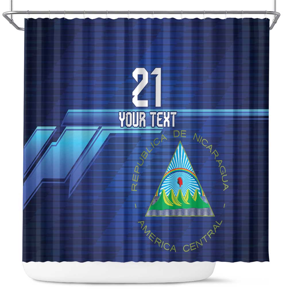 Nicaragua Football Custom Shower Curtain Come On Los Pinoleros LT9