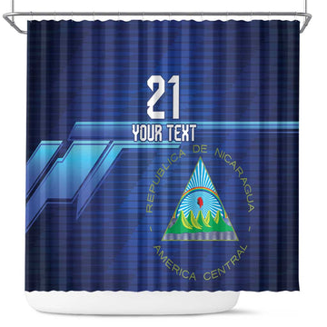 Nicaragua Football Custom Shower Curtain Come On Los Pinoleros LT9