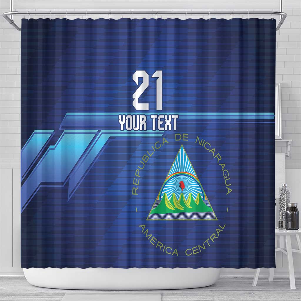 Nicaragua Football Custom Shower Curtain Come On Los Pinoleros LT9