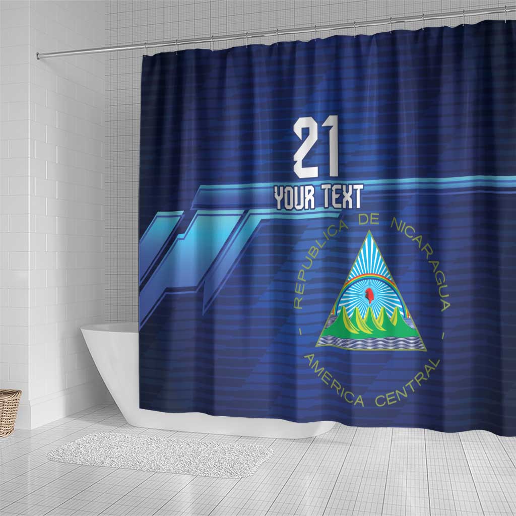 Nicaragua Football Custom Shower Curtain Come On Los Pinoleros LT9