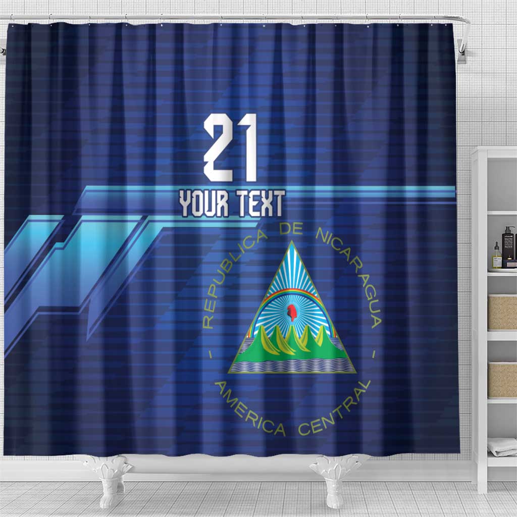 Nicaragua Football Custom Shower Curtain Come On Los Pinoleros LT9