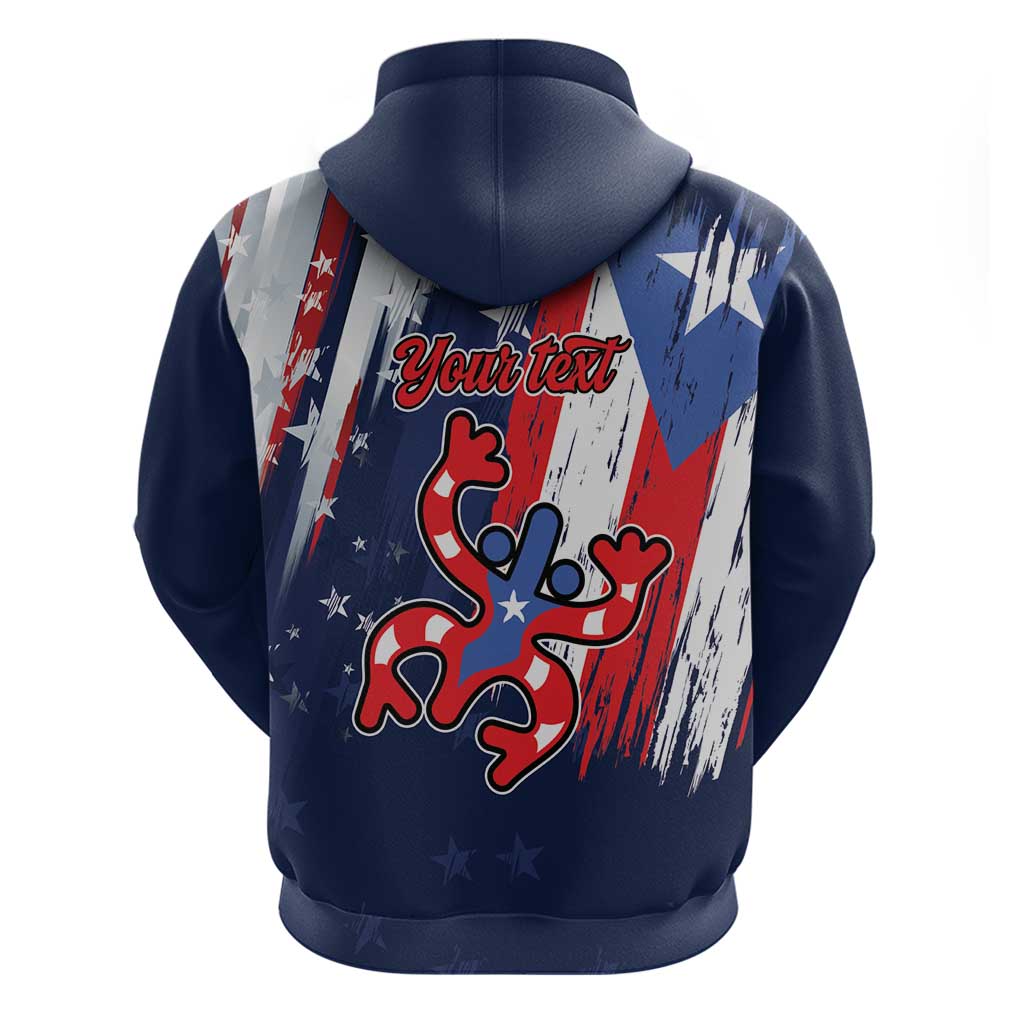Personalized Puerto Rico American Hoodie Boricua Taino Frog LT9